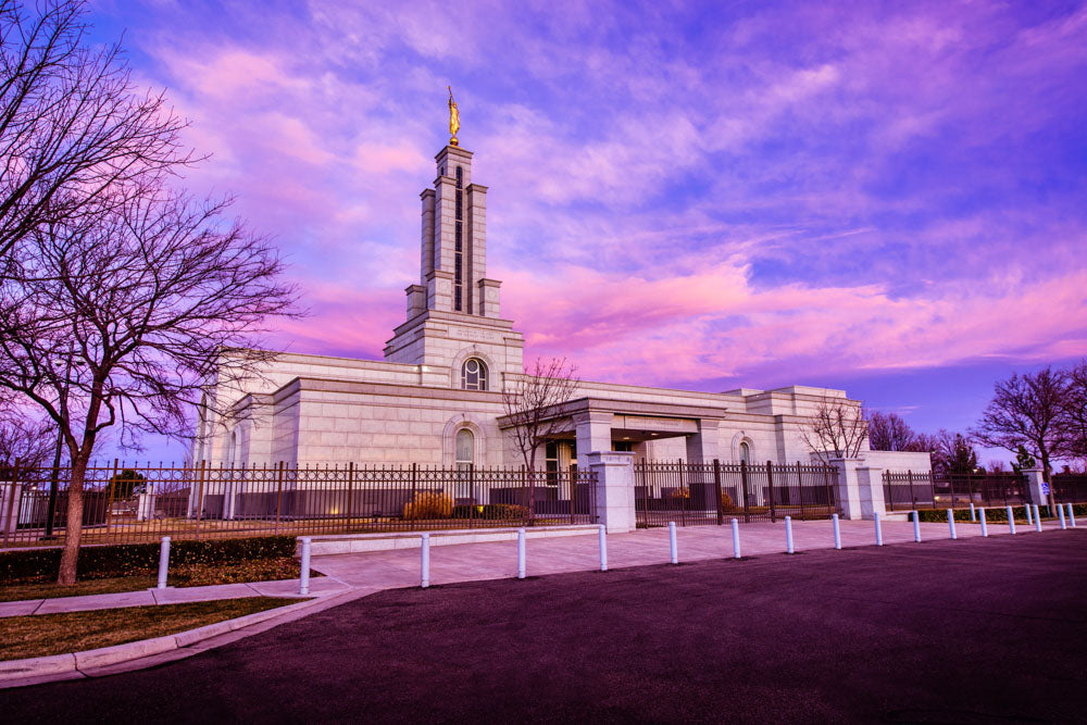 Lubbock Temple - Sunrise from the Left by Scott Jarvie