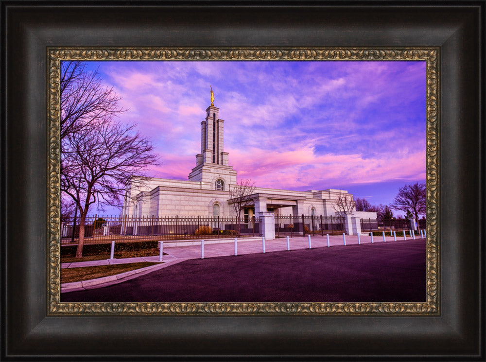 Lubbock Temple - Sunrise from the Left by Scott Jarvie