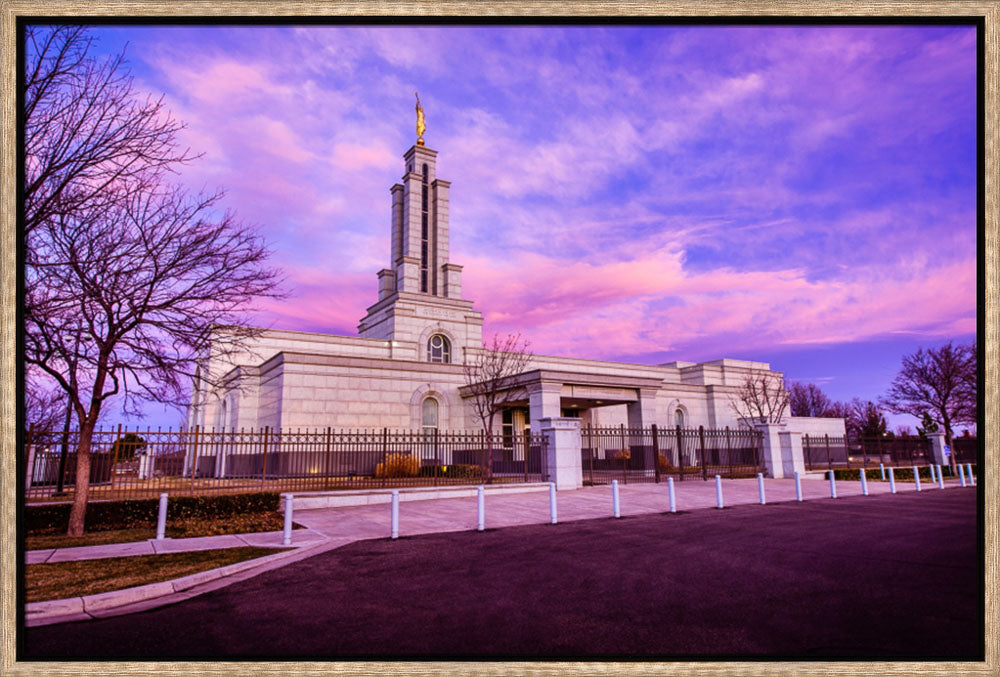 Lubbock Temple - Sunrise from the Left by Scott Jarvie