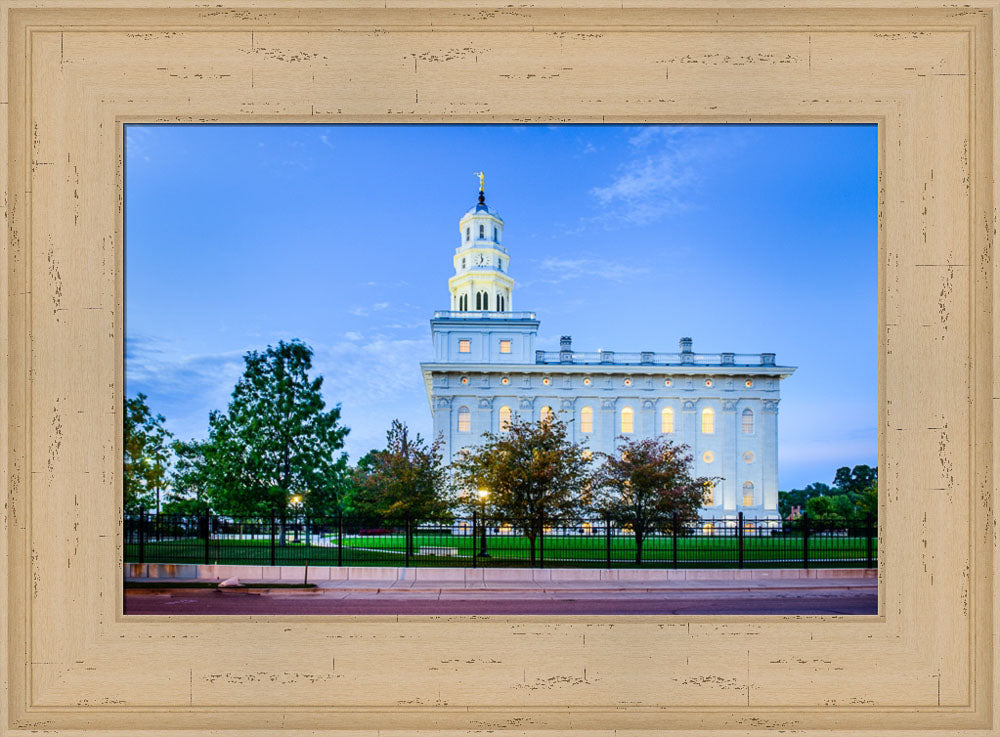 Nauvoo Temple - All Lit Up by Scott Jarvie