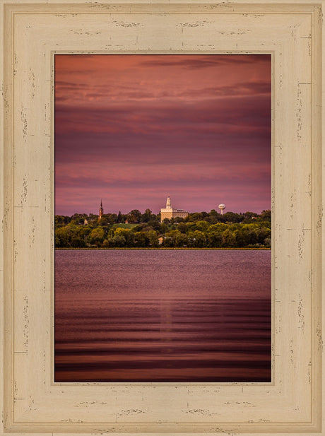 Nauvoo Temple - Across the Mississippi by Scott Jarvie