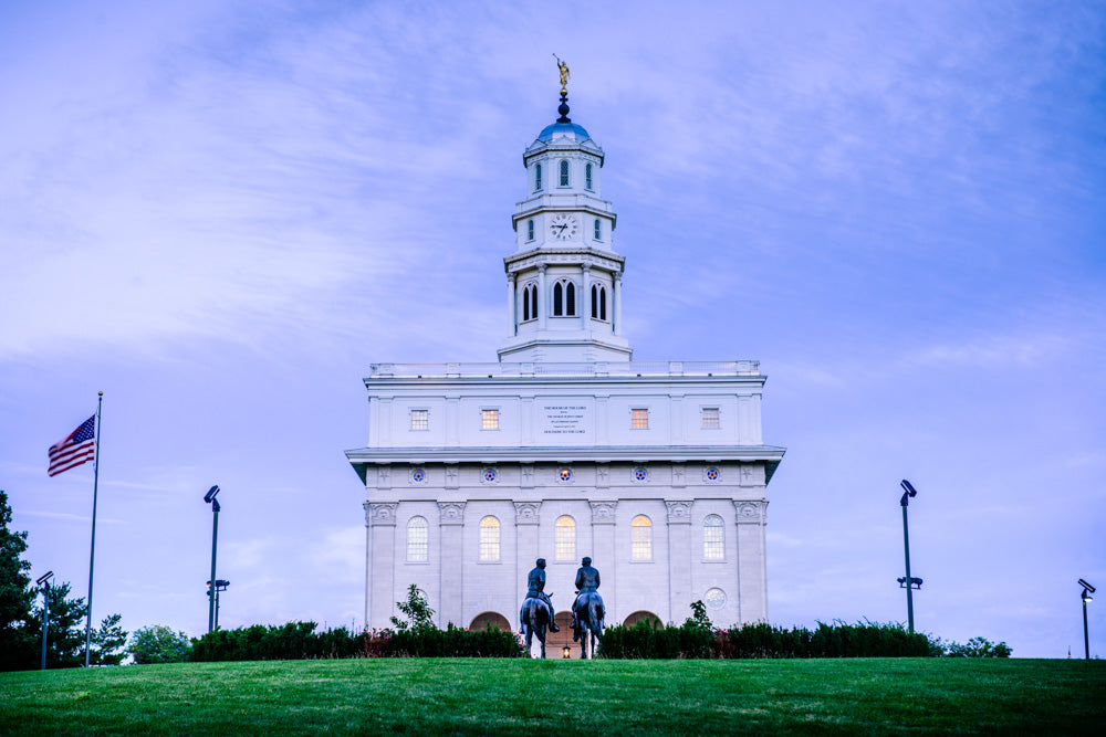 Nauvoo Temple - Horsemen by Scott Jarvie