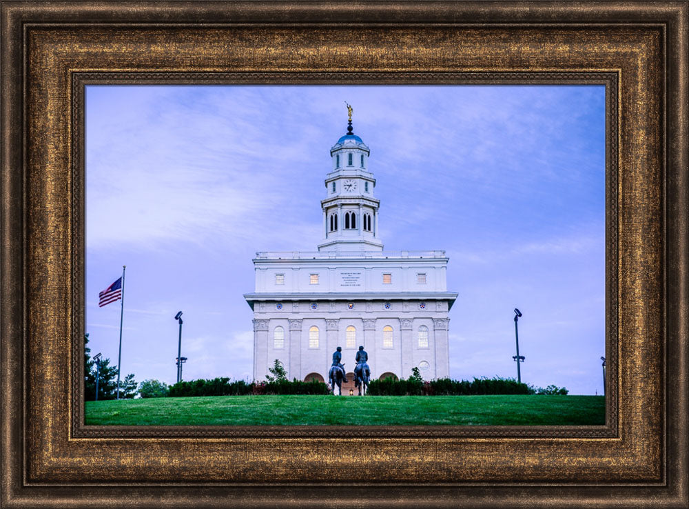 Nauvoo Temple - Horsemen by Scott Jarvie