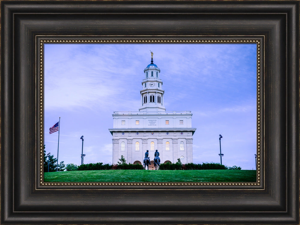 Nauvoo Temple - Horsemen by Scott Jarvie