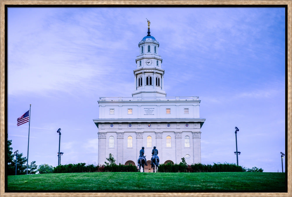 Nauvoo Temple - Horsemen by Scott Jarvie