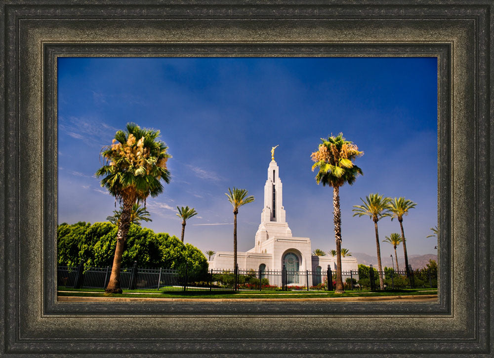 Redlands Temple - Through the Trees by Scott Jarvie