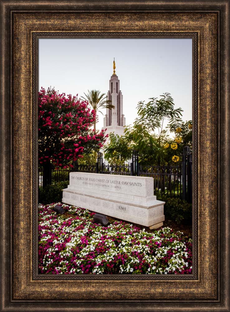 Redlands Temple - Garden Sign by Scott Jarvie