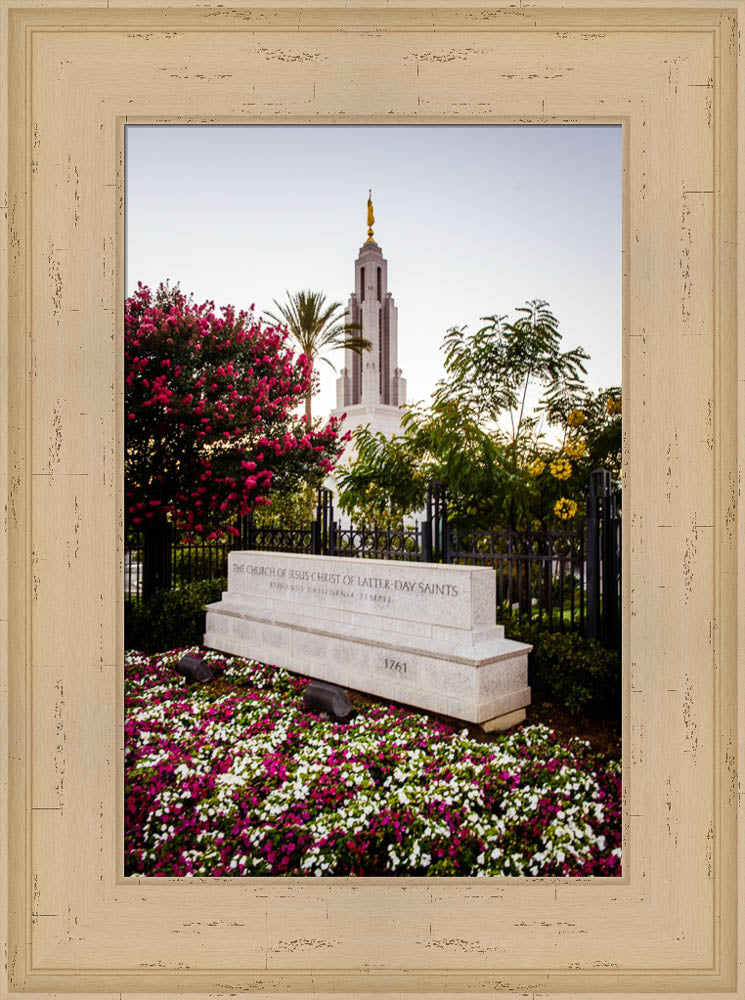 Redlands Temple - Garden Sign by Scott Jarvie