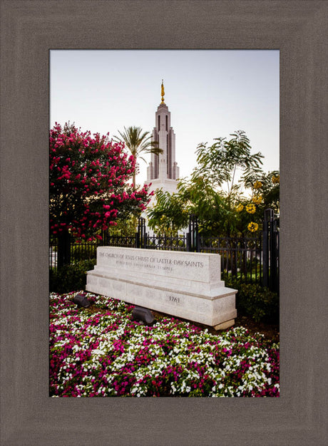 Redlands Temple - Garden Sign by Scott Jarvie