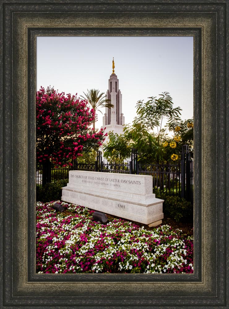 Redlands Temple - Garden Sign by Scott Jarvie