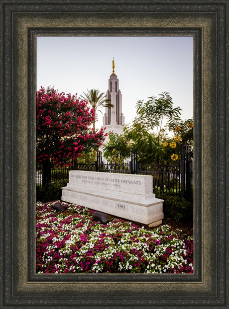 Redlands Temple - Garden Sign by Scott Jarvie