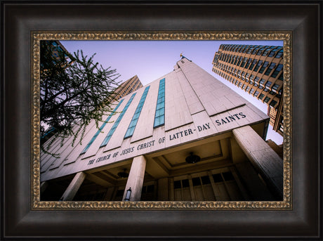 Manhattan Temple - From Below by Scott Jarvie