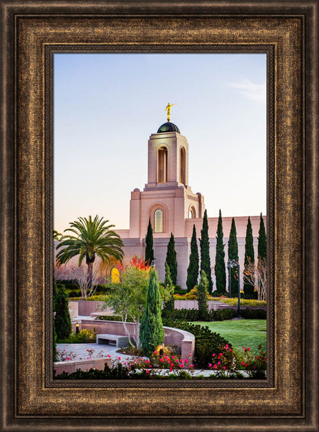 Newport Beach Temple - Vertical Vegitation by Scott Jarvie