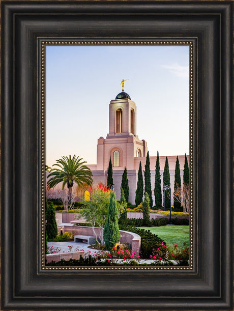 Newport Beach Temple - Vertical Vegitation by Scott Jarvie