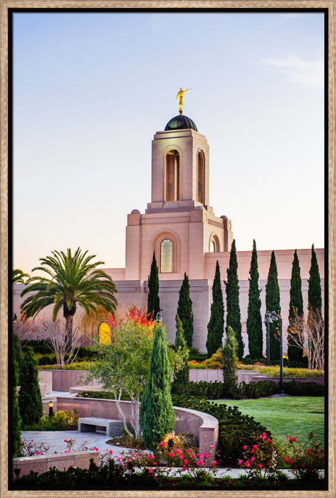 Newport Beach Temple - Vertical Vegitation by Scott Jarvie