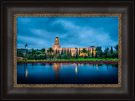 Newport Beach Temple - After Morning Rain Storm by Scott Jarvie