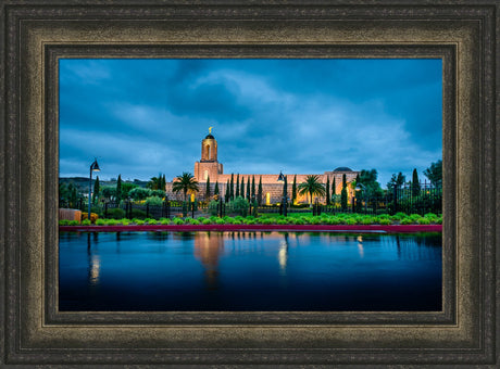 Newport Beach Temple - After Morning Rain Storm by Scott Jarvie