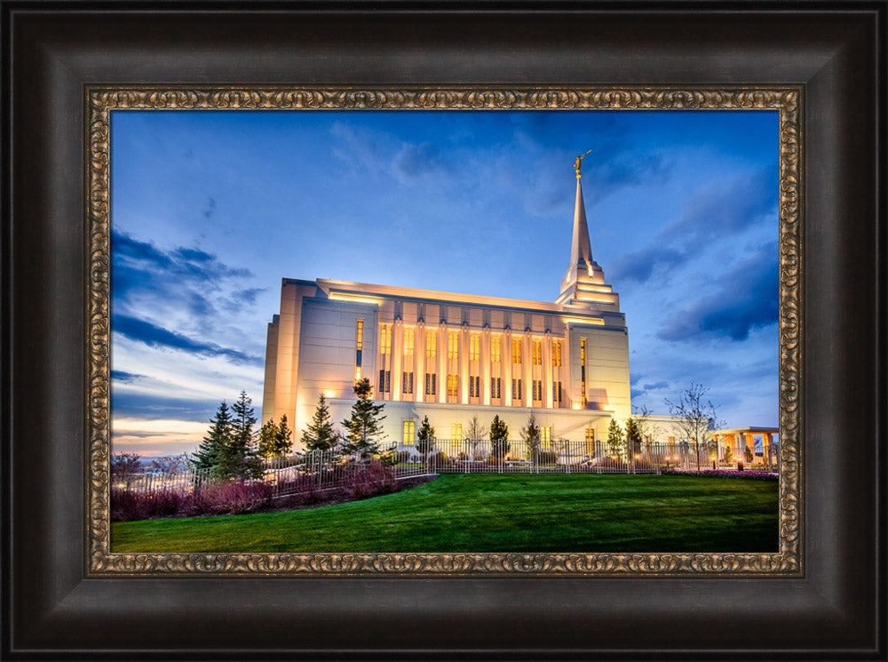 Rexburg Temple - Twilight from the Side by Scott Jarvie