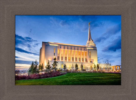 Rexburg Temple - Twilight from the Side by Scott Jarvie