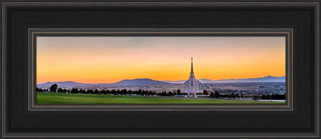 Rexburg Temple - Sunset Panorama by Scott Jarvie