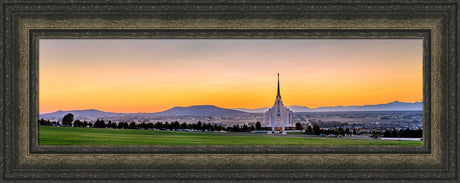 Rexburg Temple - Sunset Panorama by Scott Jarvie