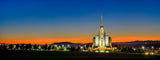 Rexburg Temple - Red Twilight by Scott Jarvie