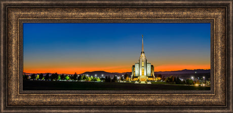 Rexburg Temple - Red Twilight by Scott Jarvie