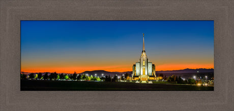 Rexburg Temple - Red Twilight by Scott Jarvie