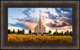 Rexburg Temple - Fiery Sunset by Scott Jarvie