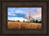 Rexburg Temple - Field Sunset by Scott Jarvie