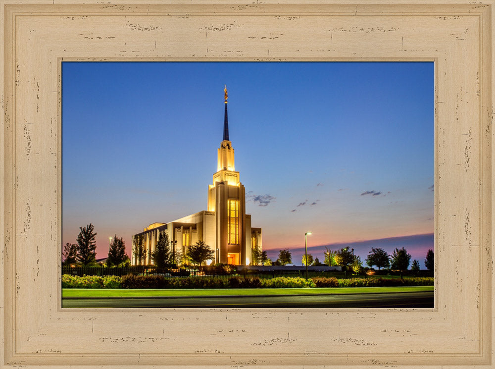 Twin Falls Temple - Horizontal by Scott Jarvie