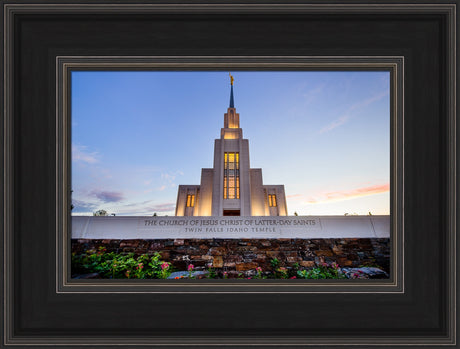 Twin Falls Temple - Garden Sign by Scott Jarvie