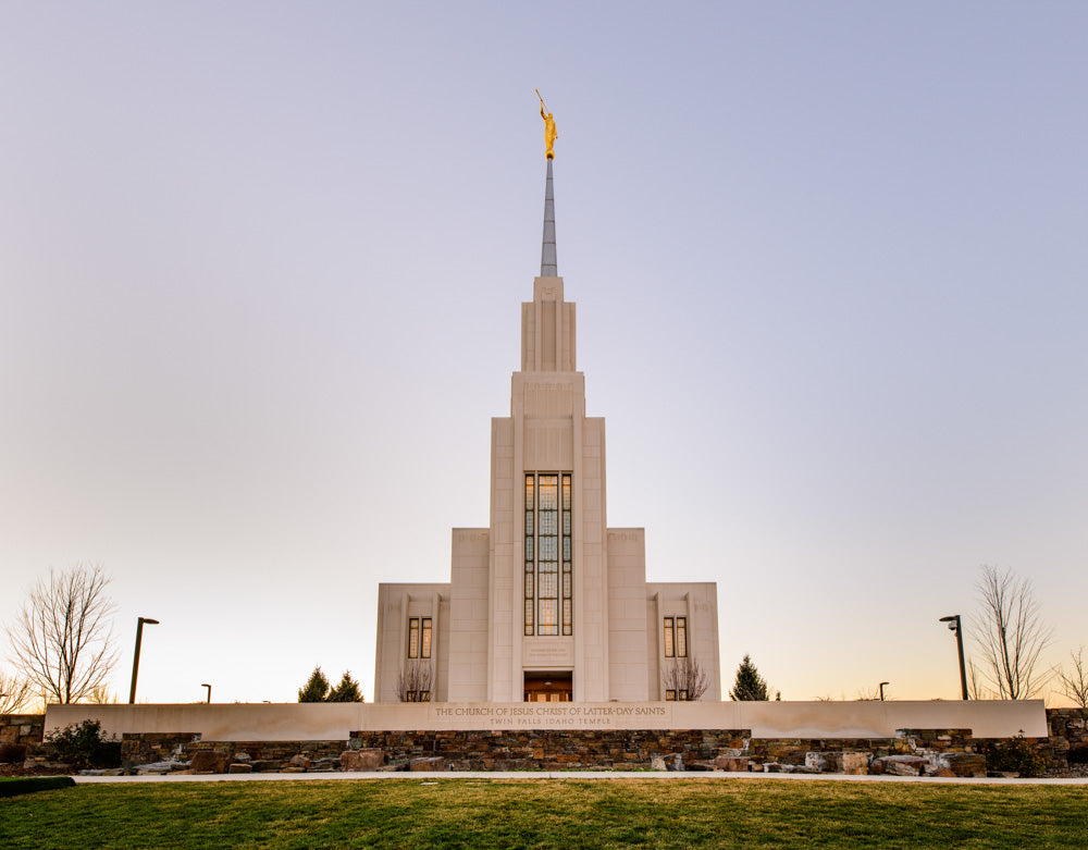 Twin Falls Temple - Temple Sign by Scott Jarvie