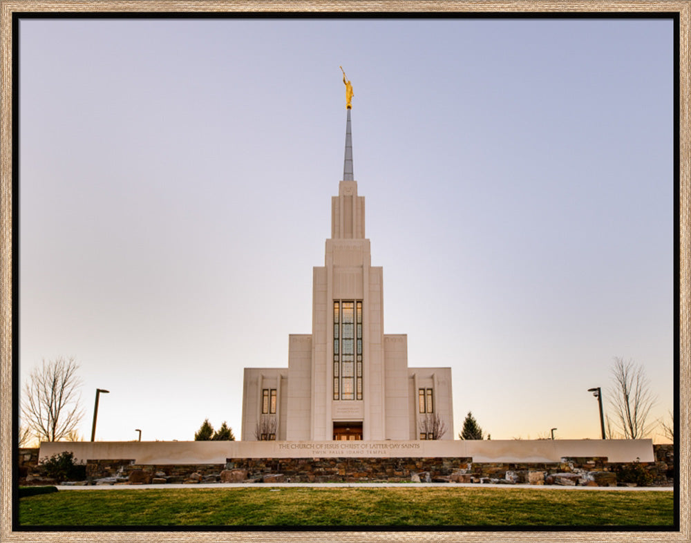 Twin Falls Temple - Temple Sign by Scott Jarvie