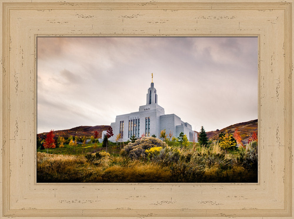 Draper Temple - Fall Hill by Scott Jarvie