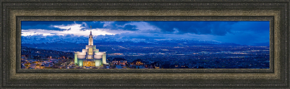 Draper Temple - Above the Fray Panorama by Scott Jarvie