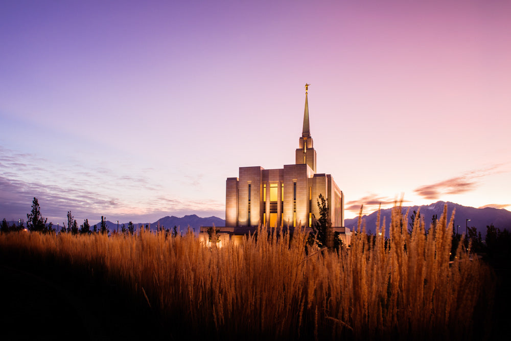 Oquirrh Mountain Temple - Morning Twilight by Scott Jarvie