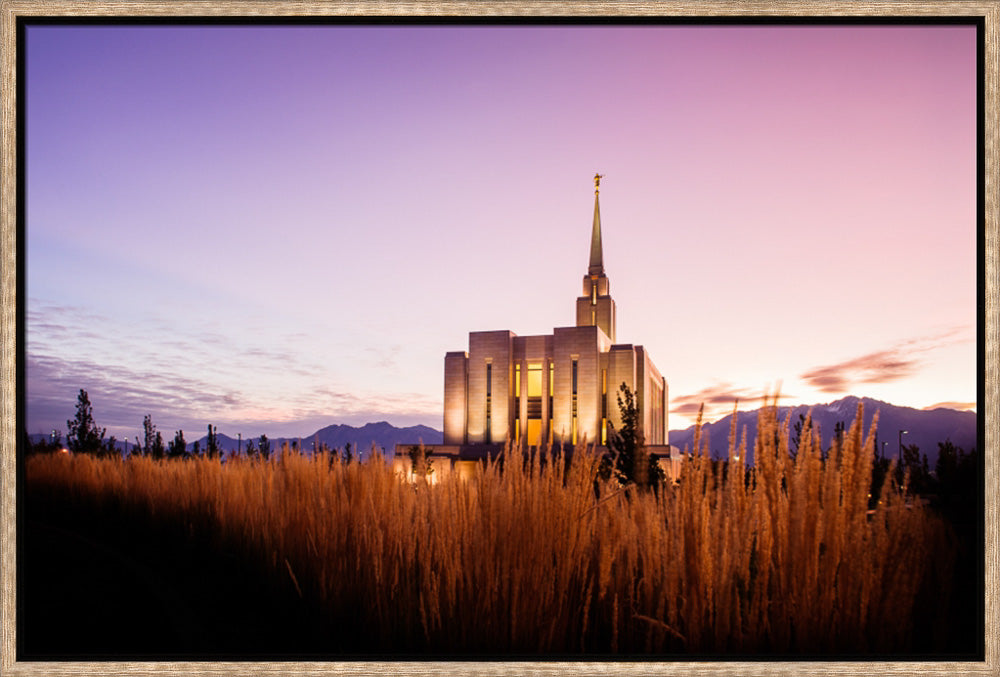 Oquirrh Mountain Temple - Morning Twilight by Scott Jarvie