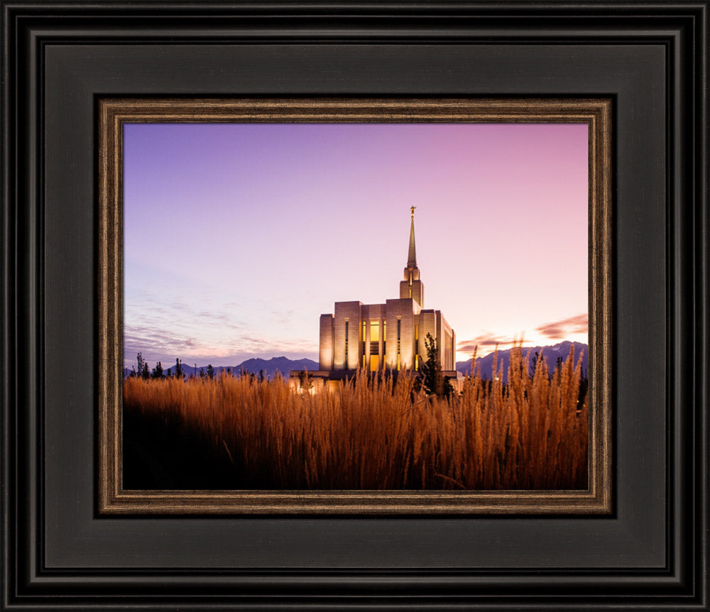 Oquirrh Mountain Temple - Morning Twilight by Scott Jarvie