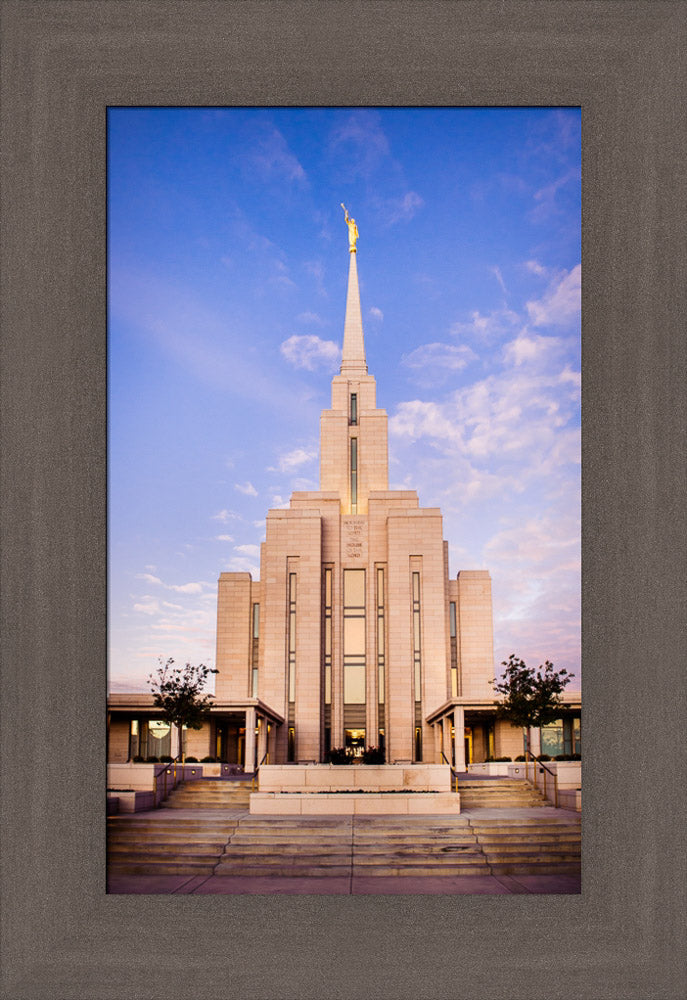 Oquirrh Mountain Temple - Steps to the Temple by Scott Jarvie