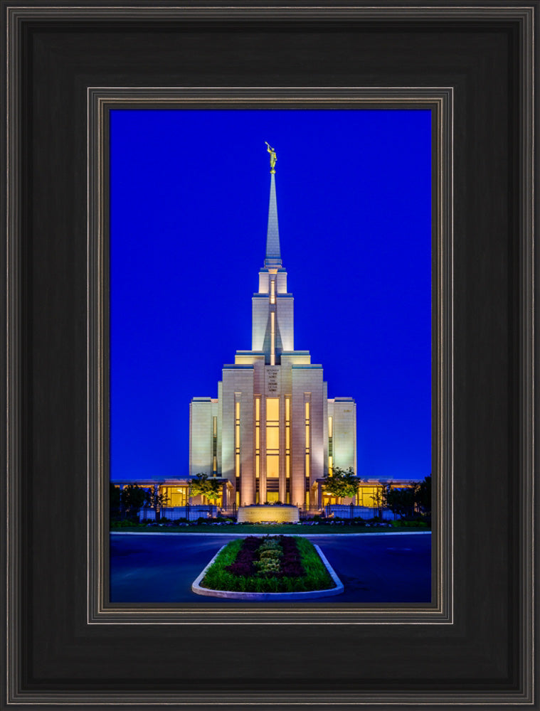 Oquirrh Mountain Temple - From the Front by Scott Jarvie