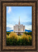 Oquirrh Mountain Temple - Through the Grass by Scott Jarvie