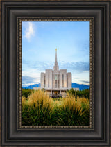 Oquirrh Mountain Temple - Through the Grass by Scott Jarvie