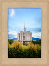 Oquirrh Mountain Temple - Through the Grass by Scott Jarvie