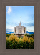 Oquirrh Mountain Temple - Through the Grass by Scott Jarvie