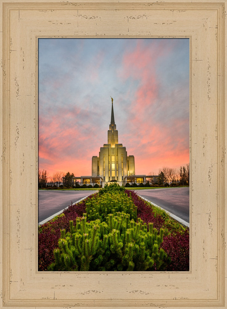 Oquirrh Mountain Temple - Garden Symmetry by Scott Jarvie