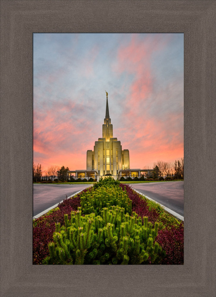 Oquirrh Mountain Temple - Garden Symmetry by Scott Jarvie