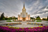 Vancouver Temple - Flowered Path by Scott Jarvie