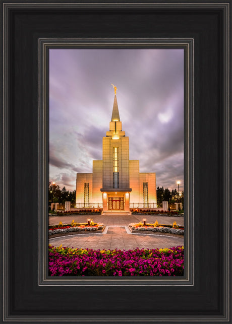 Vancouver Temple - Twilight Vertical by Scott Jarvie