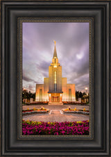 Vancouver Temple - Twilight Vertical by Scott Jarvie